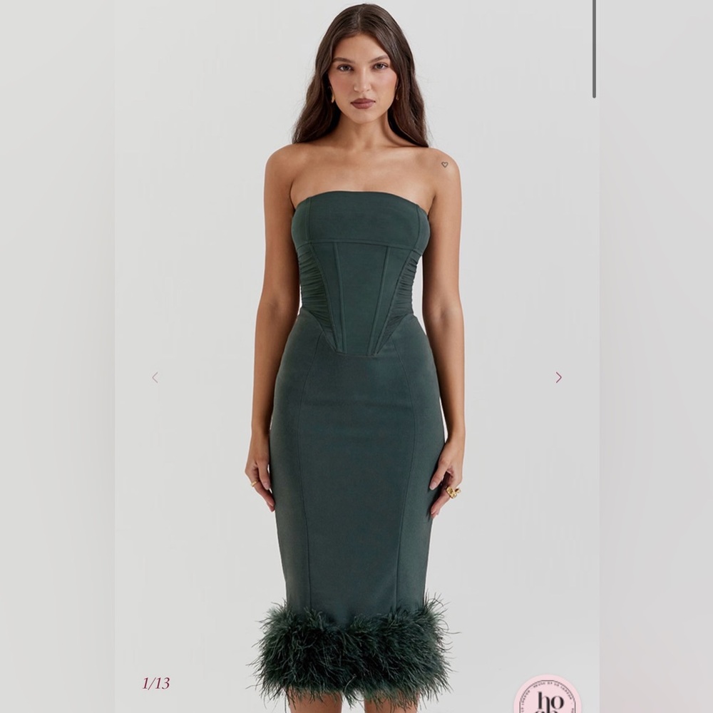 HOUSE OF CB Fionula emerald green
